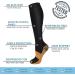 ACTINPUT Copper Compression Socks 4 Pairs for Men & Women - Nurses Running Cycling Support - Black L/XL - Buy Online on GoSupps.com