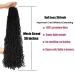 36 Inch 7 Packs Soft Locs Crochet Hair | Pre-looped Faux Locs | Lightweight Synthetic Braids for Black Women - 1B (Pack of 7) - Buy Online on GoSupps.com