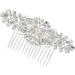 Ipetboom 1pc Flower Side Hair Comb Wedding Comb Teasing Combs for Women Rhinestone Hair Comb for Women Bridal Hair Comb Wedding Hair Comb Pearl Hair Comb Pearl Side Comb Alloy Bride Hairpin - Buy Online on GoSupps.com