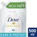  Dove Dove Care & Protect Antibacterial Liquid Hand Soap Refill 500ml (3 units) - Buy Online on GoSupps.com