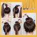 Vintage 5-Piece Metal U-Shaped Hairpin Set for Elegant Hair Styling - French Chignon Pins for Women and Girls - Buy Online on GoSupps.com