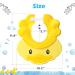 Silicone Hair Washing Hat for Toddlers | Adjustable Shampoo Cap for Kids - Yellow - Buy Online on GoSupps.com