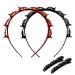 SHUNMEIL 4PCS Double Bangs Hairstyle Hairpin with clips Woven Large Real Accessories for Hair Hairstyle Pin band Hollow Layer Plait Perfect Head Headband Hair Bands