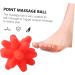 Beaupretty 2-Pack Star Fitness Ball - Spiky Muscle Massage & Myofascial Relief - Perfect for Back & Foot Fasciitis - 8x8cm Red - Buy Online on GoSupps.com