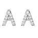 Earrings for Women 26 Earrings Earrings Girls Initial for Women Fashion Alphabet Simulated Faux Diamond Stud Earrings for Earrings for Women