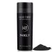 Hair Fibres Black Hair Building Fibers Professional Instantly Thicker Fuller Looking Hair Natural Hair Filler Instantly Conceals Hair Loss for Bald Spots & Thinning Hair(Black)