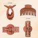 DEEKA 4 PCS Double Row Teeth Hair Claw Clips - 2.5 Inch Medium Clips for Thin Hair - Small Matte Hair Accessories in Black and Brown - Pack of 4 - Buy Online on GoSupps.com