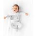 Nanit Breathing Wear Baby Pajamas | 100% Cotton Double Zipper Non-Slip Footed PJs | Nanit Pro Baby Monitor Compatible | 6-9 Months Pebble Grey - Buy Online on GoSupps.com