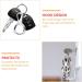 Metal Car Key Holder Case with Bright Silver Lanyard Keychain - Anti-Loss & Scratch Resistant - Buy Online on GoSupps.com
