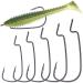 Ewg-Hooks-for-Bass-Fishing-Texas-Rig-Hooks-Offset-Extra-Wide-Gap-Plastic-Worm-Hook Set Freshwater Bass Rubber Worms Bulk Big Fish Swim Bait Lures Hook Kit 1/0 2/0 3/0 6/0 25 - 50 Pack 2/0 25 Pack