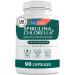 Organic Spirulina and Chlorella Capsules Organic Chlorophyll & Blue Green Algae to Support Powerful Detox, Energy & A Healthy Immune System 3X More Chlorella Spirulina Powder / Serving  90 Pills