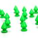 RUBYCA 12MM 100 Sets Metal Tree Spikes and Studs Metallic Screw-Back for DIY Punk Leather-Craft Green 100 PCS Green