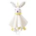 Zocita Baby Security Blanket  Soft Plush Teething Towel Toy with Teether and Built-in Bell(Rabbit)