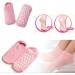 Moisturizing Gel Socks for Pedicure - Softens Feet & Relieves Pain - Unisex Pink - Buy Online on GoSupps.com