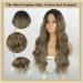 Lativ 26 Long Wavy Ombre Brown Mix Ash Blonde Synthetic Wig for Women - Heat Resistant Hair for Daily & Party Use - Buy Online on GoSupps.com