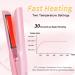 Cordless Hair Straightener - Portable Mini Flat Iron Adjustable Temperature Fast Heating Type-C Rechargeable (Pink) for Travel | Buy Online Now - Buy Online on GoSupps.com