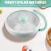 Buy Wiyety Snack Spinner - Rotating Storage Container with Lid for Toddlers | 5 Compartments Transparent Design for Nuts & Desserts - Mint Green - Buy Online on GoSupps.com