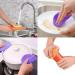 7 Pcs Silicone Dishwashing Sponge Mildew Free Antibacterial Sponge Scrubber for Household Cleaning Dishwasher Safe Heat Resistant and Without BPA Double Sided Silicon Brush - Buy Online on GoSupps.com