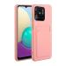 Tivenfezk Nadoli Silicone case for Xiaomi Redmi 10c Ultra thin shockproof scratch -resistant wallet soft TPU protective cover mobile phone cover with credit card holder Xiaomi Redmi 10c pink
