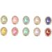 20 Pcs Pearl Crafting Supplies 2*1.5CMx2pcs Goldenx2pcs - Buy Online on GoSupps.com