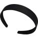 2.5cm (1") Matte Fabric Plastic Alice Band Hair Band Headband No Teeth for Women Girls by Glitz4Girlz (Black) - Buy Online on GoSupps.com