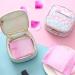 Exceart Sanitary Napkins Bag Sanitary Pouch Organizer Holder Embroidery Storage Bag for Outdoor Travel (Gradient Pink) Graded Powder - Buy Online on GoSupps.com