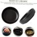 OUNONA 4 Pcs Sauce Dish Vinegar Dish Soy Sauce Plates Dipping Bowls Plates Fruit Black Appetizer Plates Japanese Style Seasoning Dishes Dip Bowl Snack Bowl Ceramics Mini Bowl re-usable 9X9X2.5CMx2pcs Blackx2pcs - Buy Online on GoSupps.com