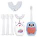 U-Shape Electric Toothbrush 4 Pieces Replacement Head Kit - 1 Silicone U-Shape Brush Head & 3 Toothbrush Heads U-shape Heads Replacment Kit