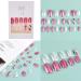 Sethexy Medium Oval Glossy Pink Sparkle False Fingernails - 24 PC Complete Cover Acrylic Nail Tips for Women & Girls | International Shipping - Buy Online on GoSupps.com