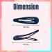 6Pcs 5CM Navy Snap Hair Clips for Girls & Women - School Colours Hair Accessories - Buy Online on GoSupps.com