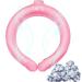 Wearable Cooling Neck Wrap | Cool Sleeping Pad Neck Wrap Reusable Outdoor Pillow Ice Tube Sleeping Pad Mat for Cooling in Xiaoguozi Pink - Buy Online on GoSupps.com