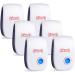 Ultrasonic Pest Repeller 6 Packs,Electronic Plug in Sonic Repellent pest Control for Insects Roaches Ant Mice Bugs Mouse Rodents Mosquitoes Spiders