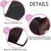 Buy SEGO Dark Brown Ponytail Hairpiece - Clip-in Remy Hair Extensions (20/50cm 95g) for Effortless Style - Buy Online on GoSupps.com