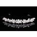 SAMKY Handmade Bridal Floral Rhinestone Crystal Pearls Prom Wedding Headband Tiara T940