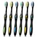Zumaha loose medium-proof toothbrush man toothbrush for man/woman pack with 6 toothbrushes for deep cleaning stain and plaque removal clean