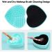 Makeup Brushes Cleaner Foldable Portable Makeup Brush Cleaning Bowl with Silicone Cleaning Mat sy to Clean the Makeup Brush Powder Puff Sponge - Buy Online on GoSupps.com