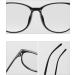 Lzpcarra Stylish Unisex Children's Glasses - Square Clear Prescription-Free Frames for Girls - B-Black Wood Design - Buy Online on GoSupps.com