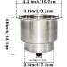Yuanhe Stainless Steel Cup Holder Insert with Drain for Marine Boat RV Camper - 8PCS - Buy Online on GoSupps.com