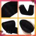 Clip in Hair Extensions Black Clip in Human Hair Extensions Natural Real Black Clip Hair Extensions Remy Thick Ends #1 100g 22 Inch - Buy Online on GoSupps.com