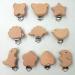 Wooden Beech Star Pacifier Clips - Natural Wood Animal Charm for DIY Beading Chains - Buy Online on GoSupps.com