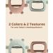 BPA Free Silicone Bear Teething Mitten 2 Pack for Babies Over 3 Months - Mint & Brown Anti-Dropping Hand Teethers - Buy Online on GoSupps.com