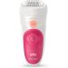 Brown Silk- pil 5 Epilator for Women - Hair Removal with Micro-Grip Technology Wet & Dry Use Sensosmart - Perfect Gift in White/Pink - Buy Online on GoSupps.com