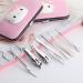 Hello Kitty Nail Clipper Travel Set - 7 in 1 Stainless Steel Professional Manicure Pedicure Kit with Leather Case - Buy Online on GoSupps.com