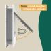 Hakuna Pets Super Tough 2-Way Locking Pet Door for Screens, Doors, Walls, Glass - Large White - Buy Online on GoSupps.com
