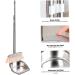 Dust Pan and Brush Dustpan and Brush Sets Stainless Steel Long Handled Dustpan and Brush Heavy Duty Upright Sweeping Brush with Hanging Hoop for Indoor Household Cleaning Round Shape - Buy Online on GoSupps.com