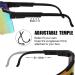 YUNBLL&KO Sports Sunglasses | P-V Style Cycling Glasses UV400 Protection | Adjustable Temple & Nose Pad - Buy Online on GoSupps.com