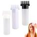 FINEASY 3 Pcs Hair Dye Brush Bottle 180ML Root Comb Applicator Bottle Hair Dyeing Bottle Brush Hair Coloring Dye Applicator Scalp Treament for Salon DIY Shampoo