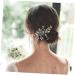 MAGICLULU Artificial Pearl Headdress Rhinestone Hair Accessories Elegant Photo Props Flower Design Hair Comb Bridal Hair Decoration - Buy Online on GoSupps.com