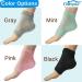 Chiroplax Vented Moisturizing Heel Socks - 2 Pairs (Mint) | Gel Lining Spa Sleeve Toeless Socks for Dry Cracked Heels - Buy Online on GoSupps.com