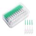 Mivaiun 200 pieces interdental brush soft silicone adaptive interdental brush brushing room brushwear backlaschbr ste.